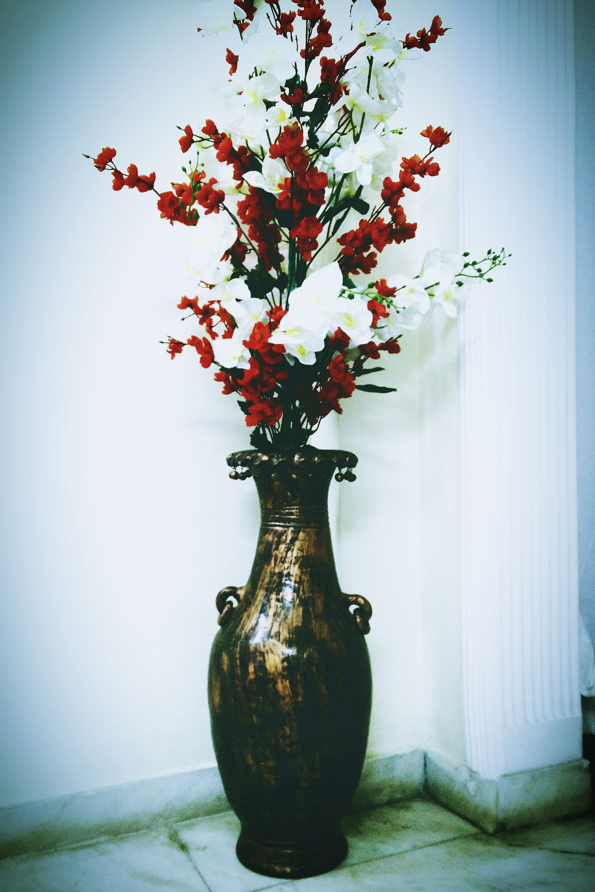 Tall Flower vase on floor